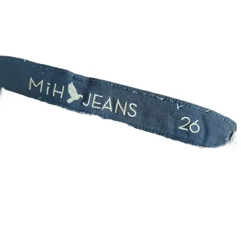 MIH Jeans Black Denim Frayed Hem Skinny Jeans Size 26