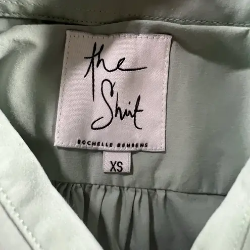 The Shirt Rochelle Behrens XS Mint Green Sleeveless Dress Pockets Fit & Flare