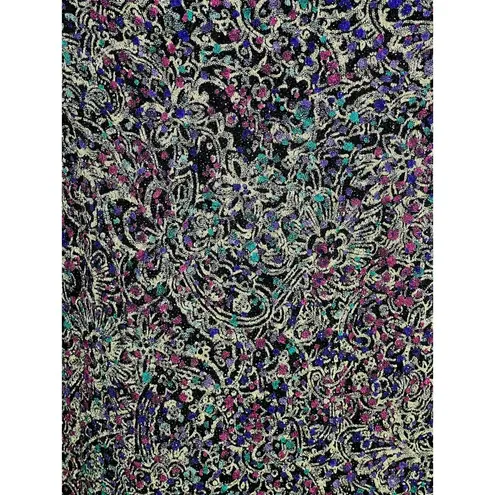 D. Jeans Alex tank top and jacket formal party purple teal sparkle