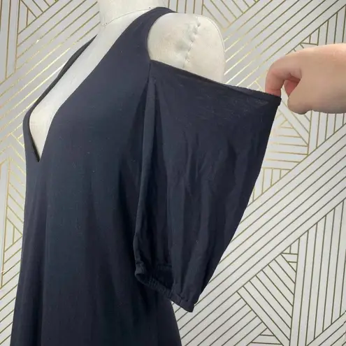 Haute Hippie Haute Hippie Cold-Shoulder Jersey Mini Dress Black