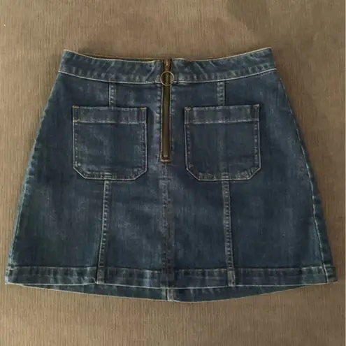 Madewell EUC  mini retro style denim skirt