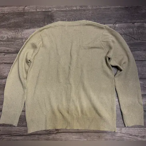 BEA Women's Olive Cardigan Sweater Tan Size M
