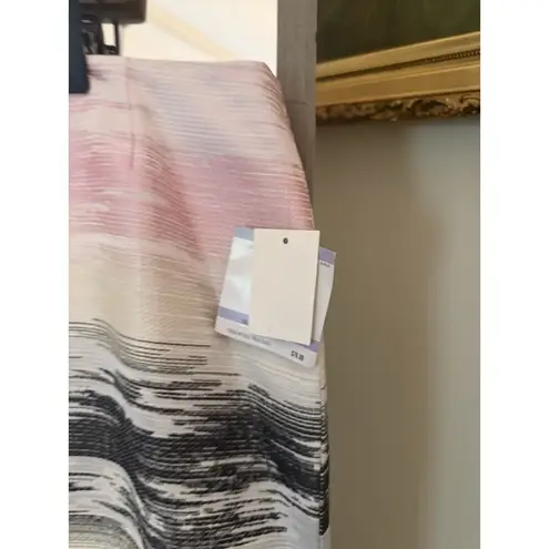 Kasper Ombre Pencil Skirt Womens 18 Pink Black Jacquard