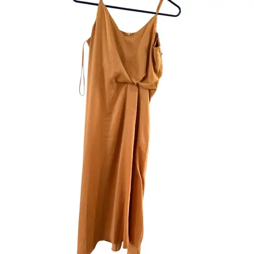 Lucy Paris Gold Sleeveless Sundress with Slit
