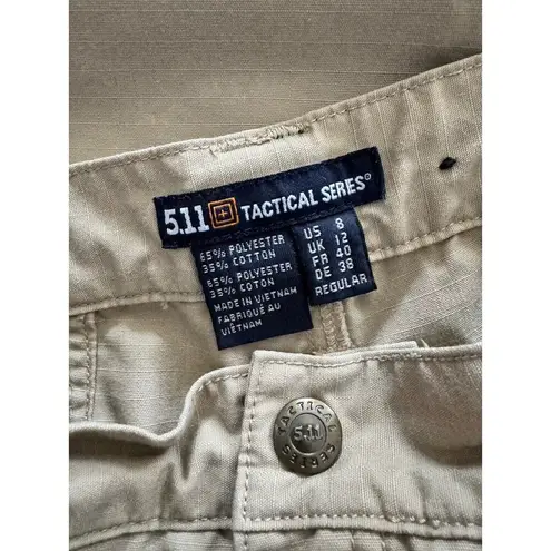 5.11 Tactical Series Khaki Ripstop Women’s Cargo Pants Size 8 Law Enforcement