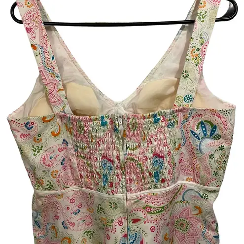 Karin Stevens Vintage 90s Hippie Eclectic Flower Power Sleeveless Padded Dress