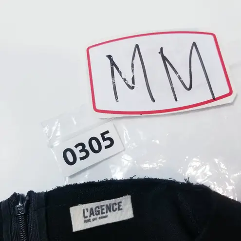 L'Agence Black White Color block Mini Dress Sleeveless