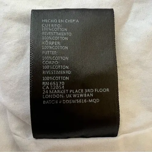 4SI3NNA Revolve Women’s Ulma Puff Sleeve Square Neckline Cotton White Mini Dress