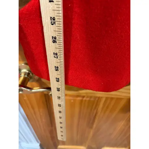 Neiman Marcus Vintage Wool Fringe Southwestern Jacket Red Navajo Coat L Western