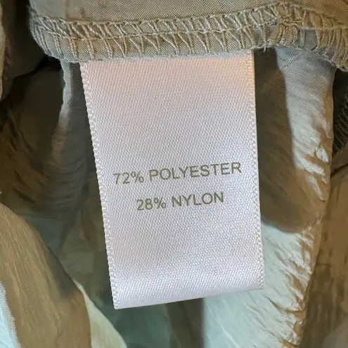 House of Harlow 1960 Crinkle Button-Up Blouse Sage Green Size Medium