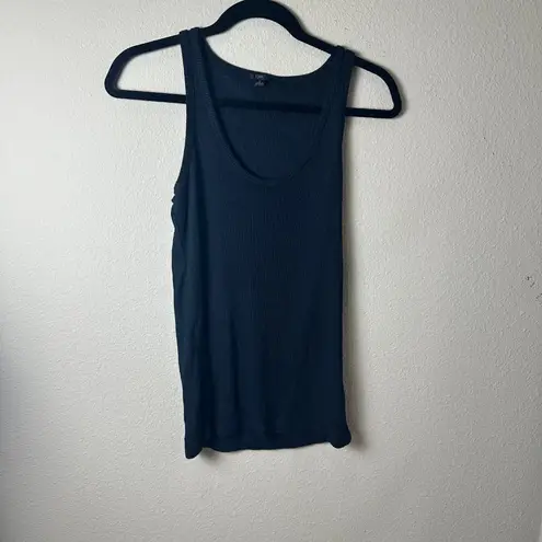 J.Crew Scoop Neck RIbbed Tank Top Black Size Medium