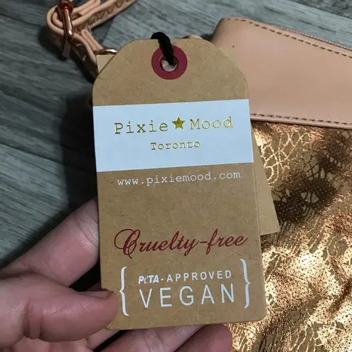 Pixie Mood Pixi Mood Nicole Small Rose Gold Copper Lace Crossbody Purse