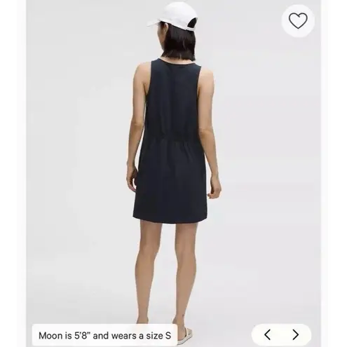 Lululemon  Dress Size Small Organic Cotton Cinched Waist True Navy Short Mini