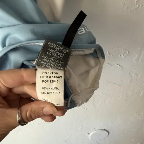 Body Glove  Aura UV Shirt Large Blue White‎ UPF 50 Sun Protection Swim Rash Guard