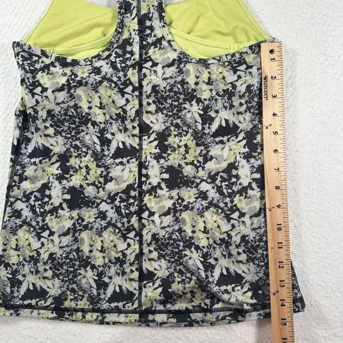 Lululemon  Inspiration Tank II Women's 8 Clarity Yellow Built in Bra Tank Top