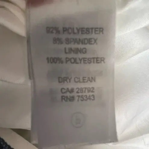 Saint Tropez West Mini Skirt White Blue Elastic Waist Pockets Lined Medium