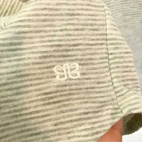 ALBION FIT Albion Green Micro Striped Basic Pocket Short Sleeve Oversized T Shirt Size S - Image 5