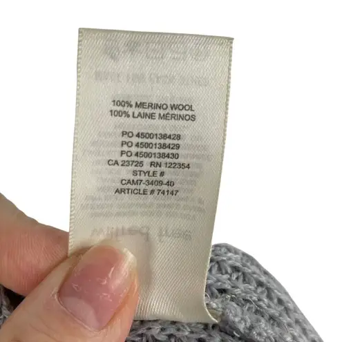Wilfred Free Aritzia 100% Merino Wool Gray Knitted Crew Neck Sweater Size XS