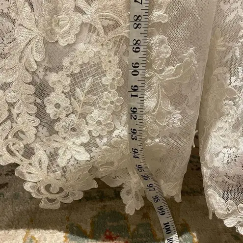 Sottero & Midgley Chauncey Lace Long Sleeve Train Wedding Gown in Ivory Blush Pink Size 8