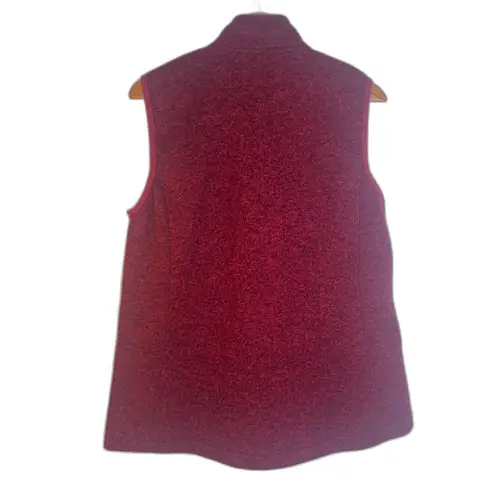 Orvis Sleeveless Fleece Knit Full Zip Sweater Vest Minimalist Conservative Large