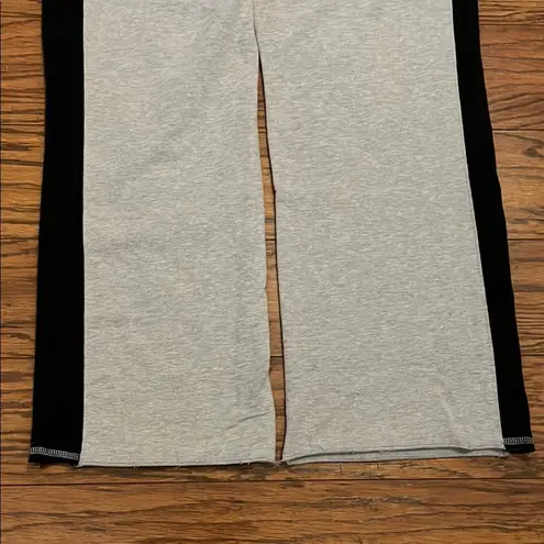Gray and Black Star Track Pants with Adjustable Waistband Size L