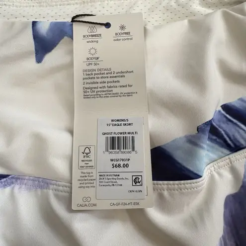 NWT‎ Calia Golf Eagle Skort 15" Length Womens Small Floral Design MSRP $68