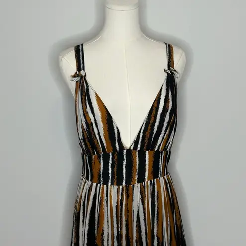 Torn By Ronny Kobo Ronny Kobo Multicolored Salee V-neck Flowy Maxi Dress Womens Size Medium