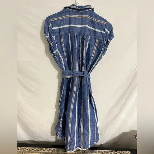 Pilcro and the Letterpress Pilcro and the Letterpress Anthropologie Striped Linen Blend Dress