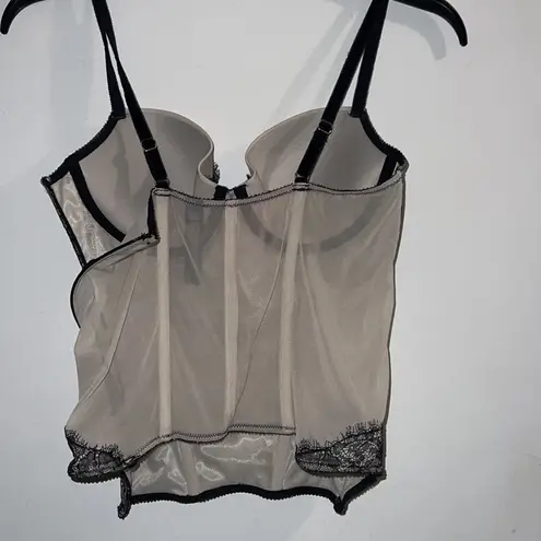 Victoria's Secret Sexy - 36B Victoria’s Secret Nude and Black Lace Corset Top