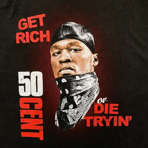 50 Cent Get Rich Die Trying Hip-Hop T-Shirt Size 3XL