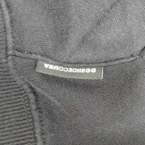 DC Shoe Co USA Snowboarding Fleece Hoodie Black Pullover Womens X