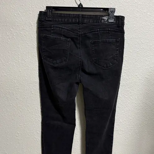 Monkey Ride Jeans Womens Size 11 Black Denim Cotton Lycra Stretch Skinny Fit