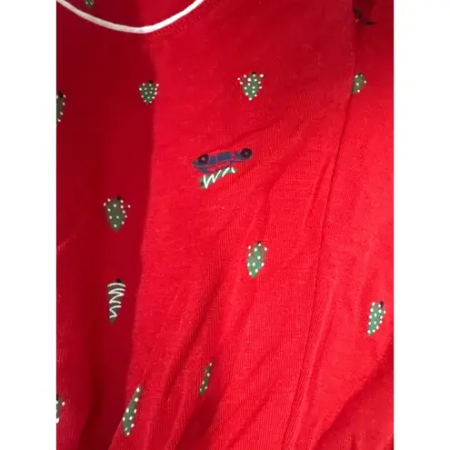 Eberjay Eberjey Gisele Printed Short PJ Set Red Christmas Holidays XS NEW W/ Tags - Image 9