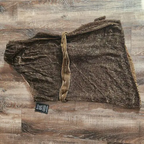 Retrofête Retrofete Ella Sequin Dress in Olive One Shoulder Belt Size Medium NWT