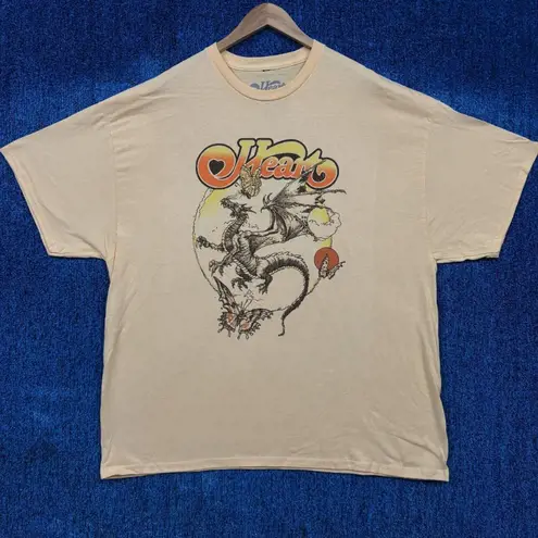 Heart “Dragon and Butterfly” Album Rock Band T-Shirt Size XXL