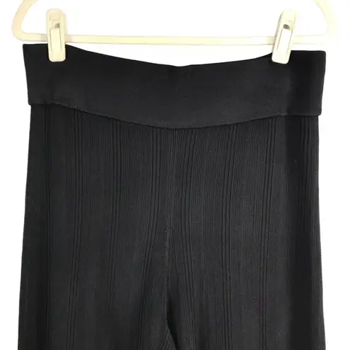 Everlane  Flare Knit Pant XL Black Rib Grunge Versatile Office Casual Travel NWT