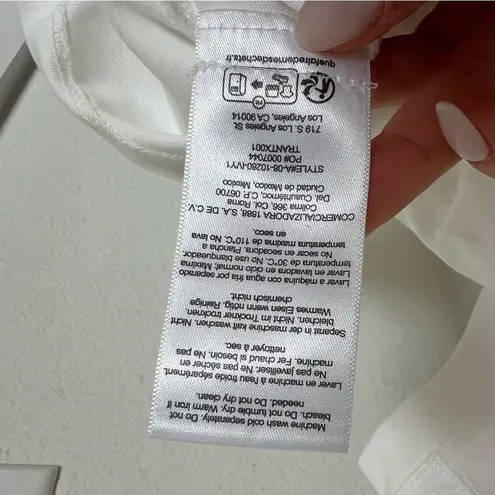 ANINE BING Jaylin Monogram T-shirt Tee in White