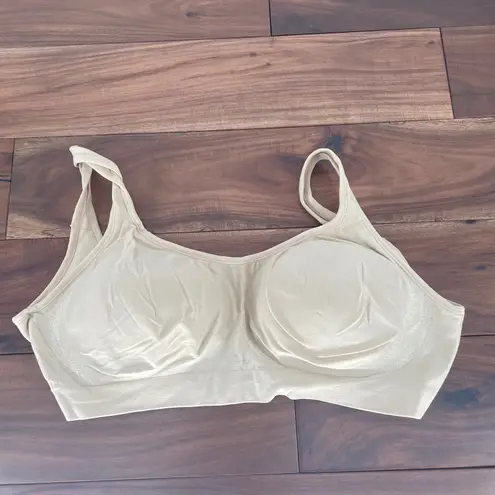 Truekind Daily Comfort Wirefree Shaper Bra XL Beige Seamless Comfort Fit Tan