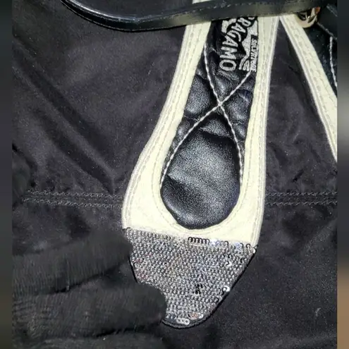 Salvatore Ferragamo RARE shoulder bag/Handbag NYLON & LEATHER vala ribbon 🔥