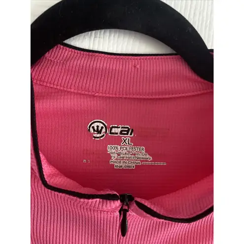 Canari Womens XL Pink Bike Jersey Full Zip Cycling Short Sleeve Performance