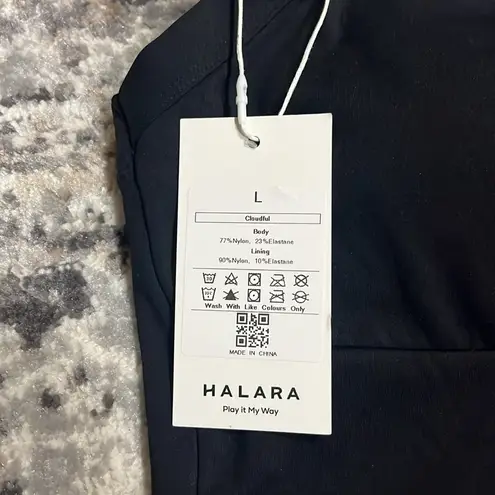 Halara Softlyzero Plush Halter Ruched Backless Split Hem Mini Active Dress NWT