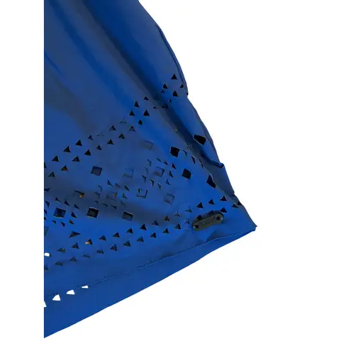 Rip Curl  Cover-Up Shorts Laser Cut Beach Swim Blue‎ Drawstring Size L - Image 5