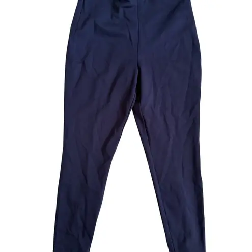 Lysse Navy Blue Stretch Ankle Ponte Pants Size Large