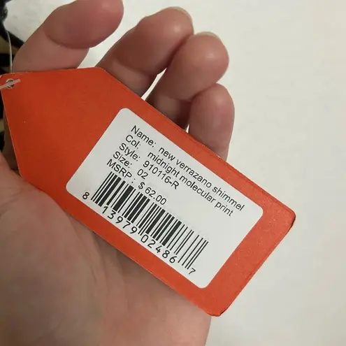 Oiselle Women's Verrazano Shimmel Womens Size 2 Molecular Midnight Tank NWT