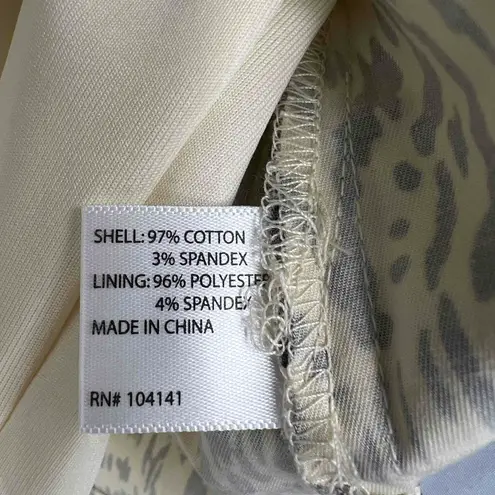 Lady Hagen Golf Skort Cream Purple Print Patterned Mini Skirt Luxe Size 4 New