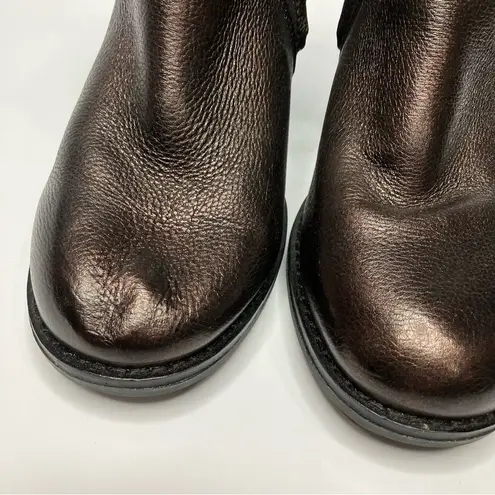 Bussola Dawson‎ Drake boots copper metallic heeled boots size 39 Brown