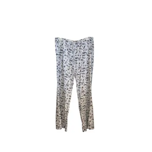 Sincerely Jules White Cotton Linen Pants italion vacation wideleg Palazzo Pants Size XL