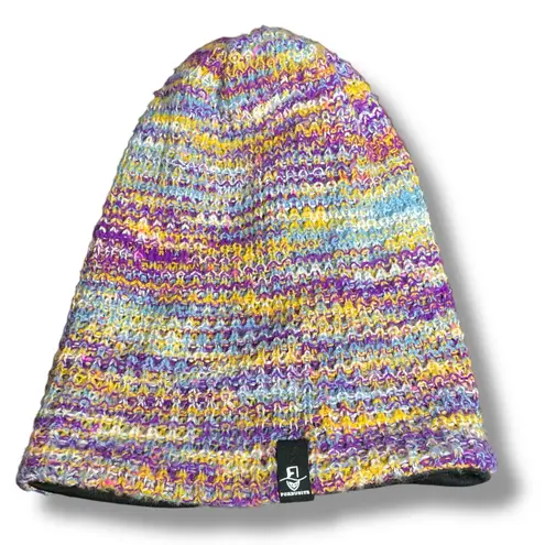 Forbusite Womens Beanie Knit Slouchy Winter Skull Cap Hat Purple Ski Snow Gear