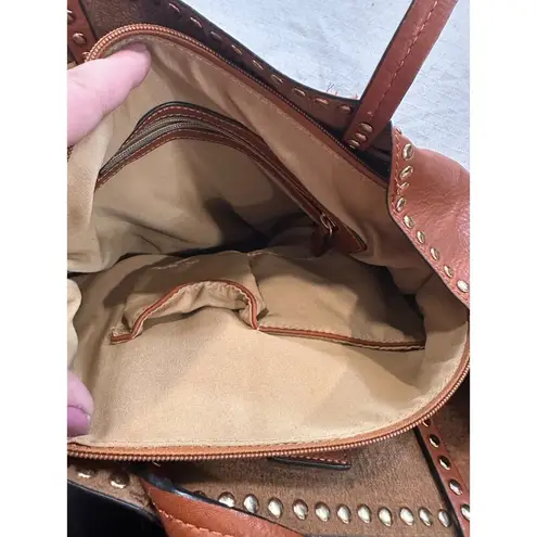 Stitch Fix Vegan Leather Bucket Bag Brown