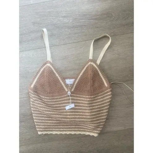 Sage The Label NWT Vanilla Crotchet Top Size Medium